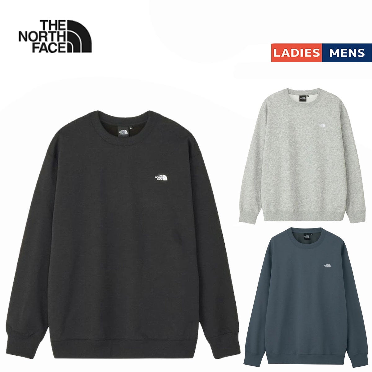ザ・ノース・フェイス スモールロゴヘザースウェットクルー THE NORTH 