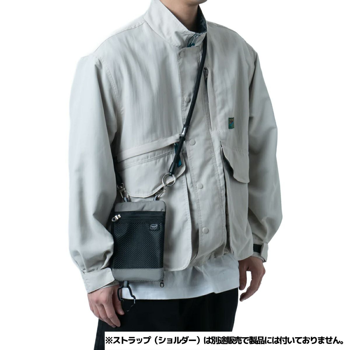 【未使用】Yosemite Strap 2WAY PHONE BAG グレー ヨセミテ フォンケースバッグ YOSEMITE PHONE CASE BAG | スポーツ