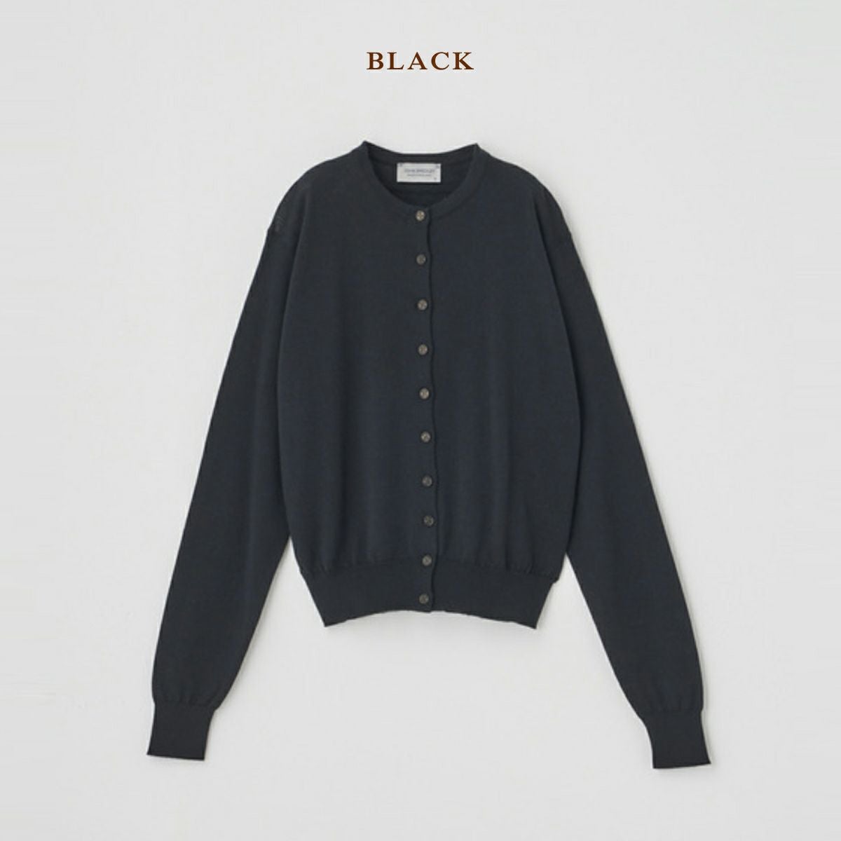 正規取扱い販売店】ジョンスメドレー JSロゴインターシャ 長袖ニット