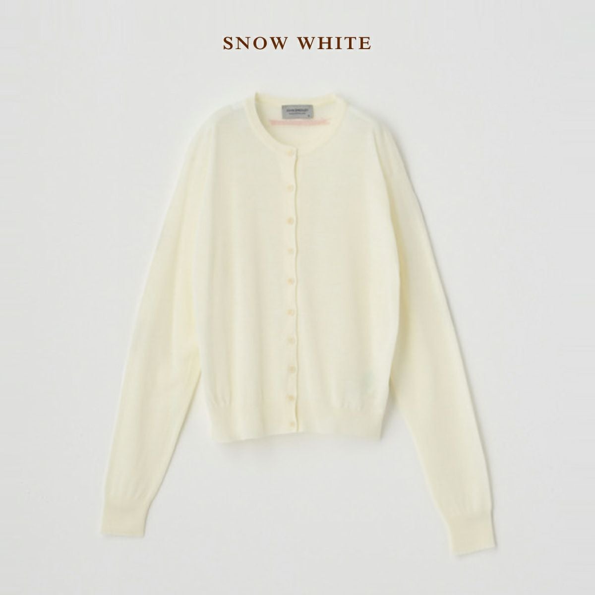 正規取扱い販売店】ジョンスメドレー JSロゴインターシャ 長袖ニット