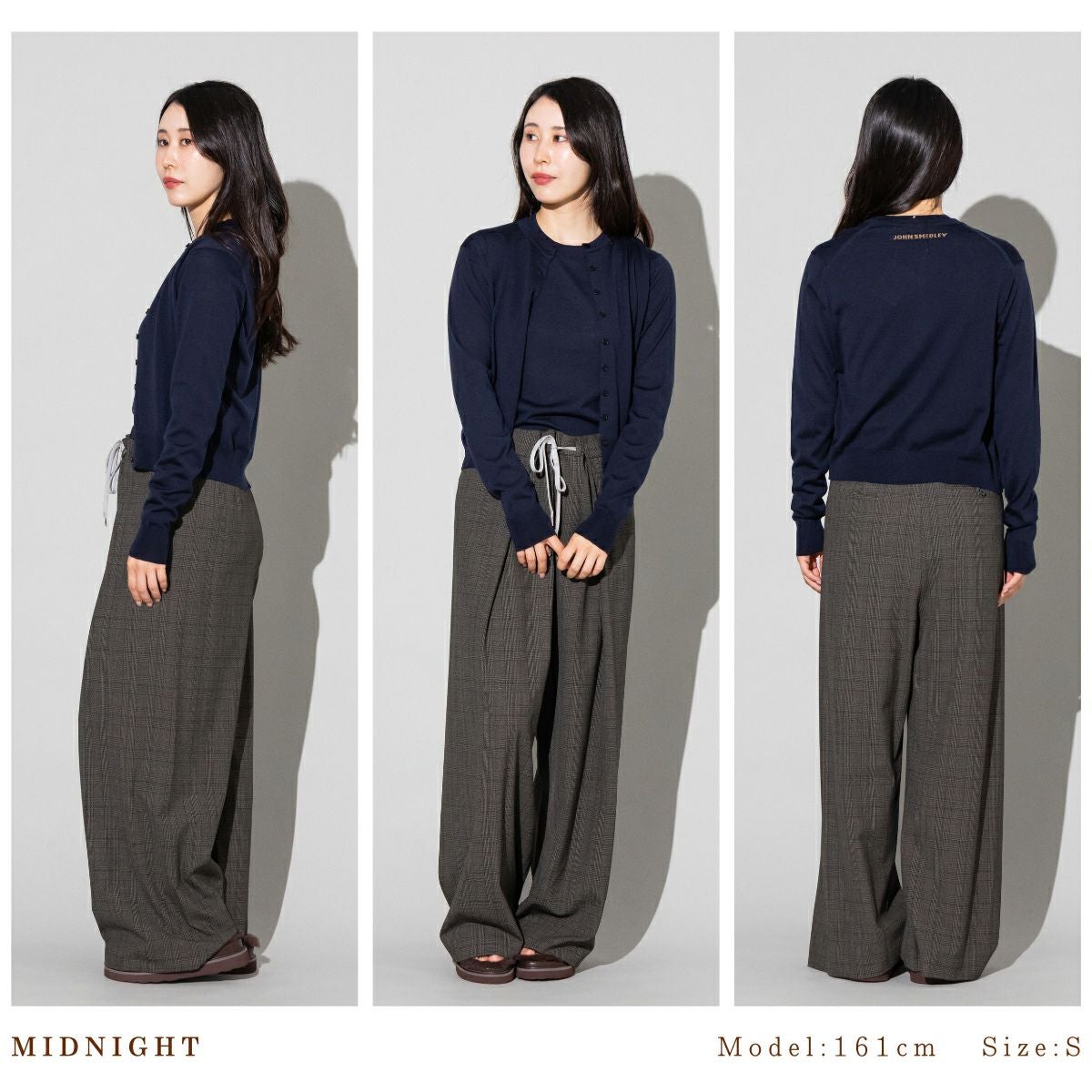 正規取扱い販売店】ジョンスメドレー JSロゴインターシャ 長袖ニット