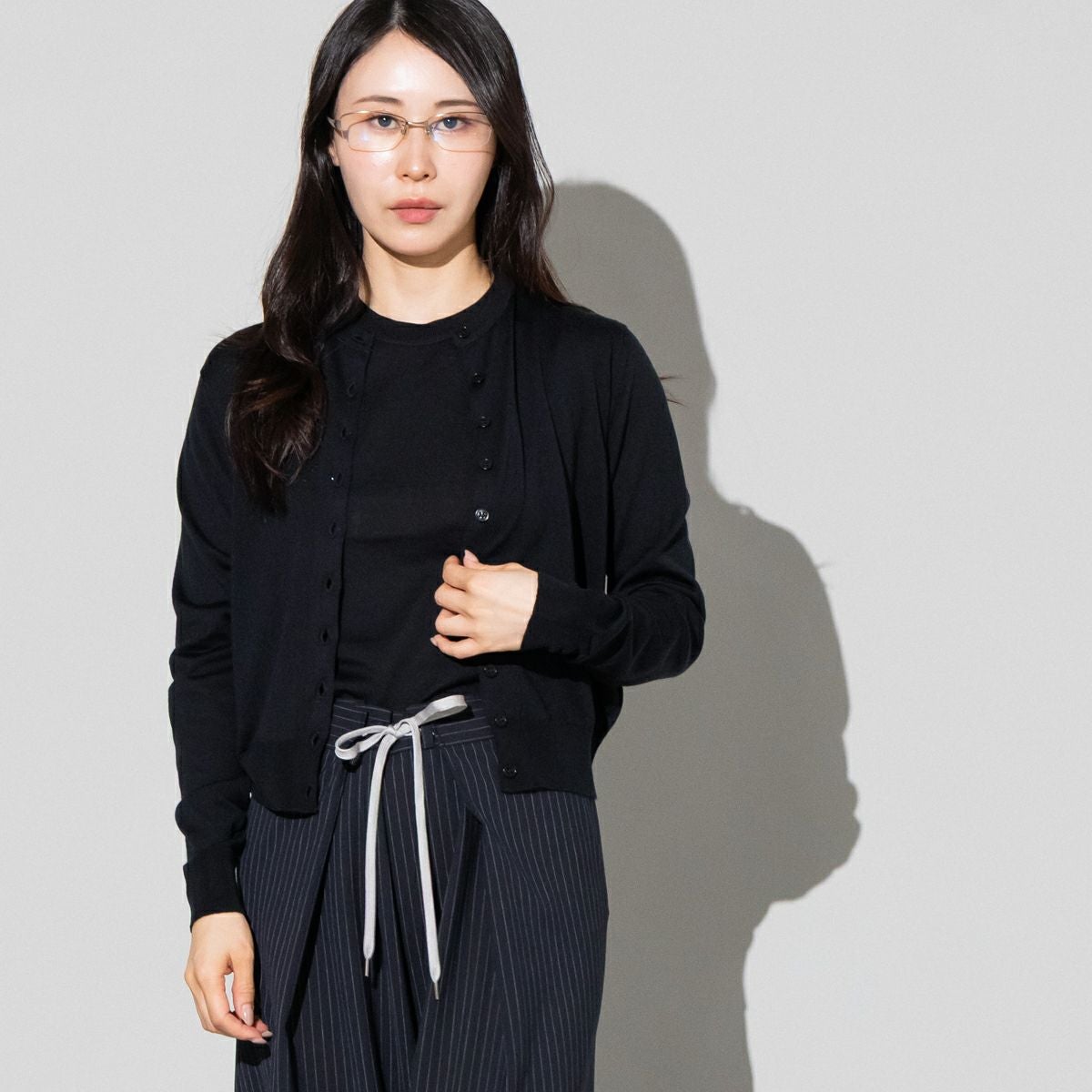 正規取扱い販売店】ジョンスメドレー JSロゴインターシャ 長袖ニット