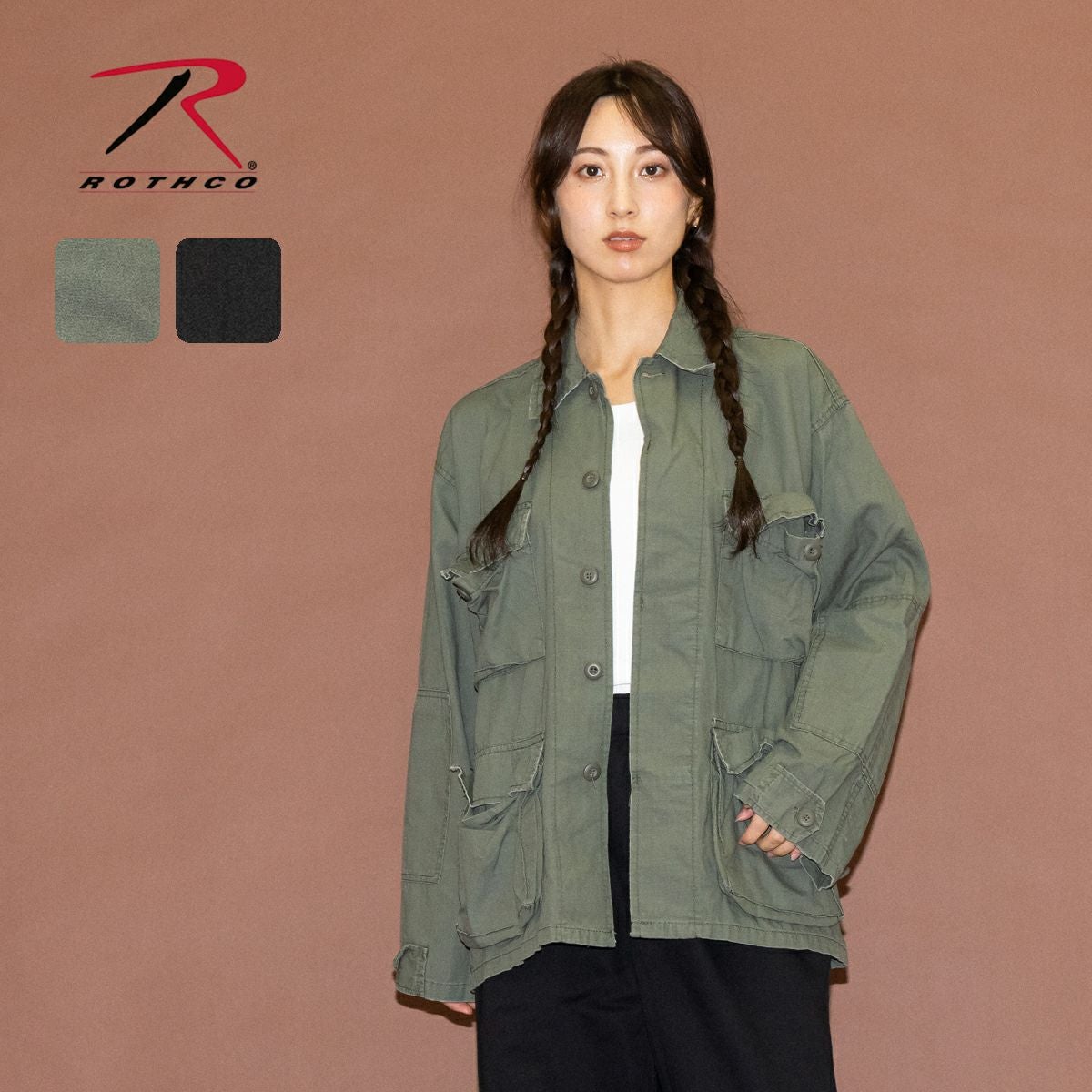 ロスコ ミリタリーシャツジャケット レディース ROTHCO BDU SHIRTS