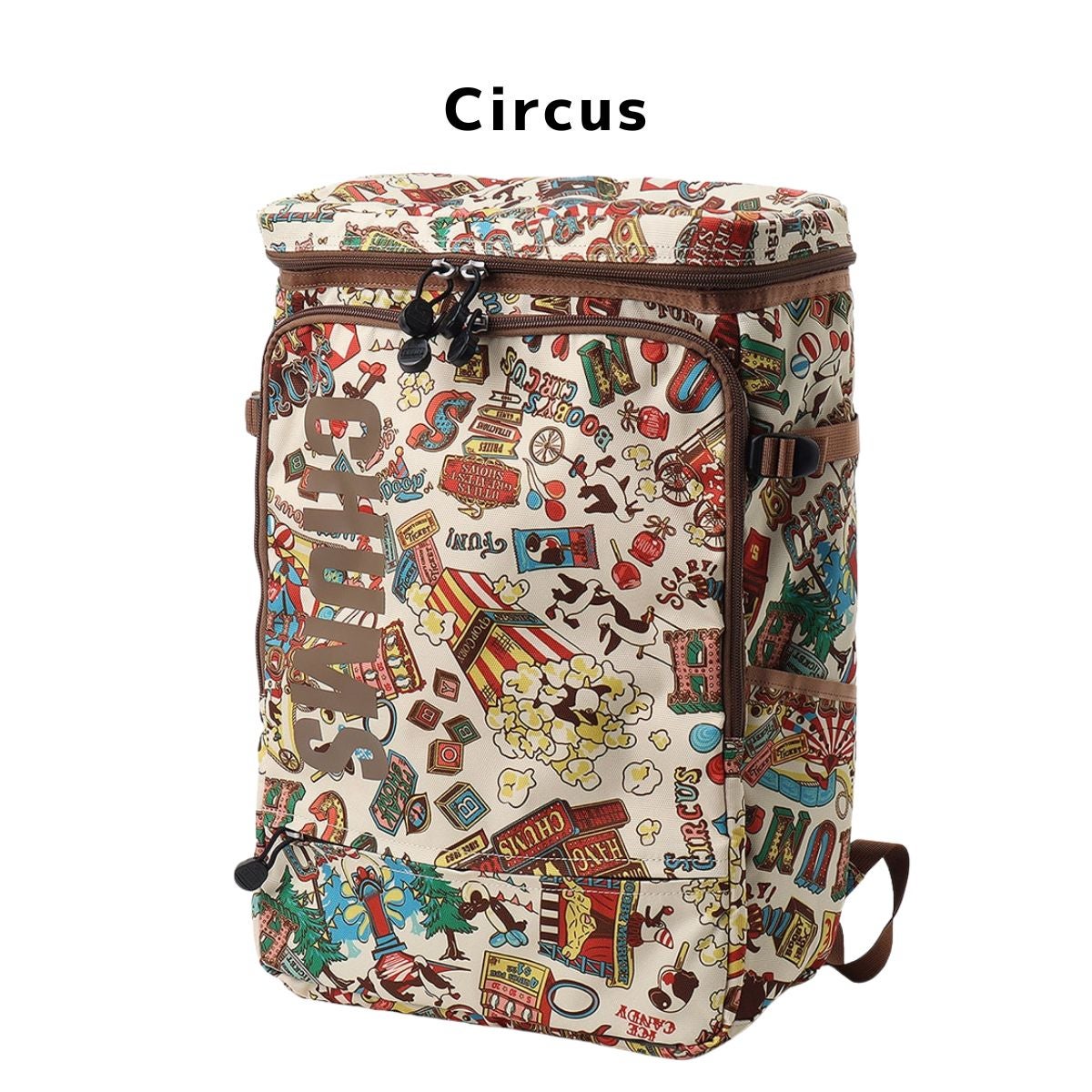 極美品✨　CHUMS　チャムズ　オーバオール　Travel　総柄　超ワイド チャムス リサイクルトップオープンスクエアデイパック CHUMS Recycle