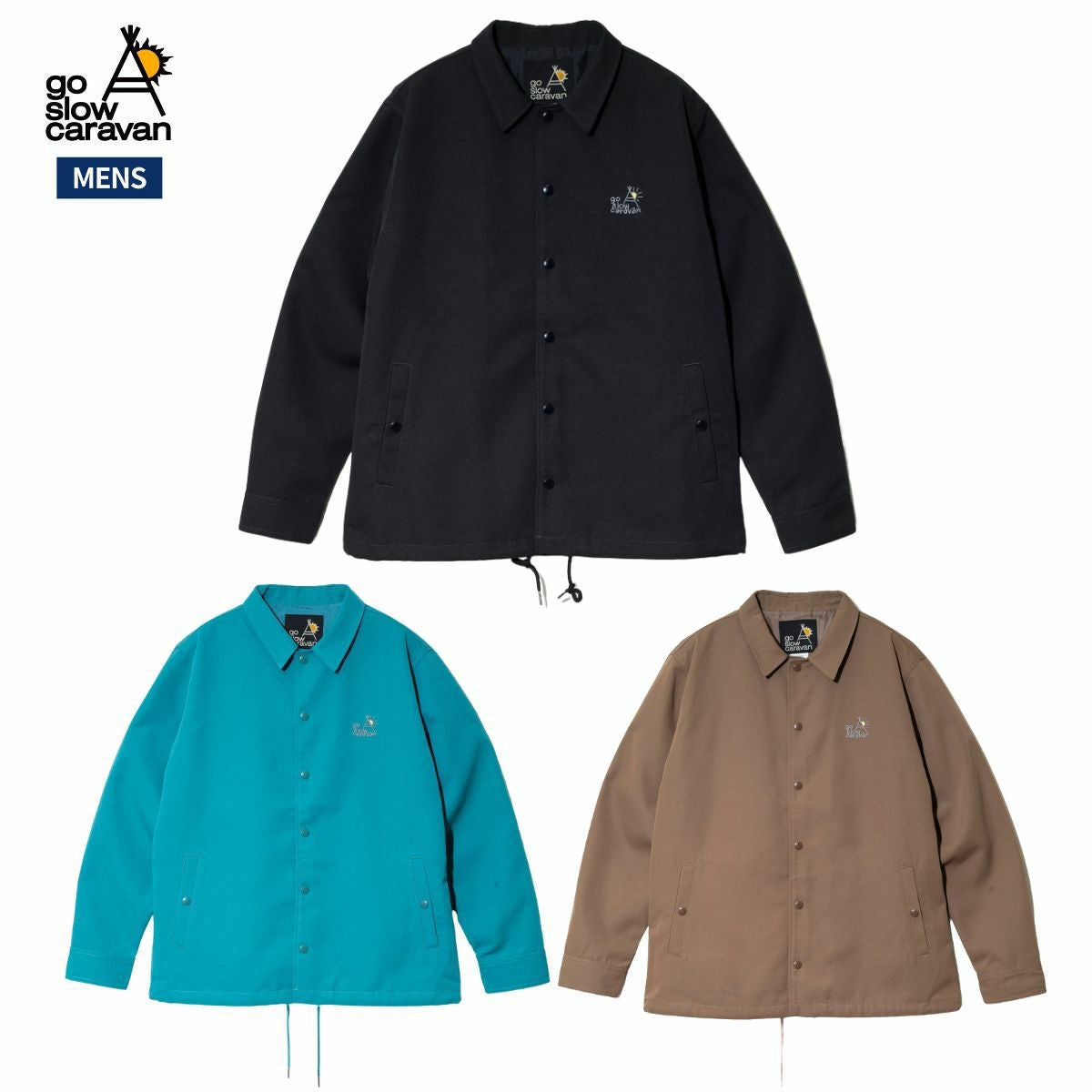 ゴースローキャラバン T/CキャンバスワッペンコーチJKT メンズ go slow