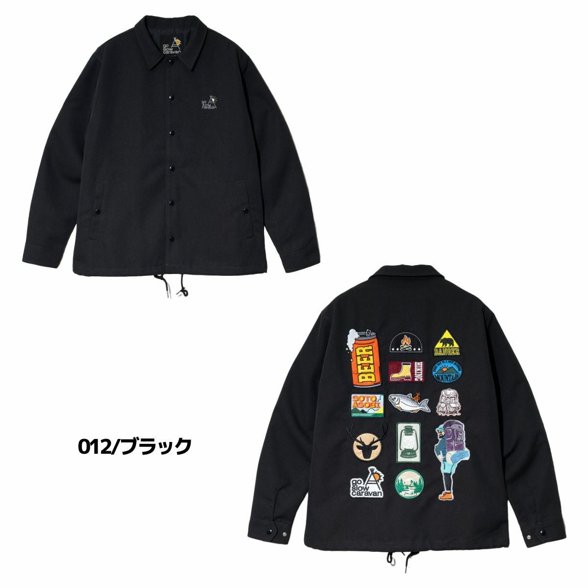 ゴースローキャラバン T/CキャンバスワッペンコーチJKT go slow