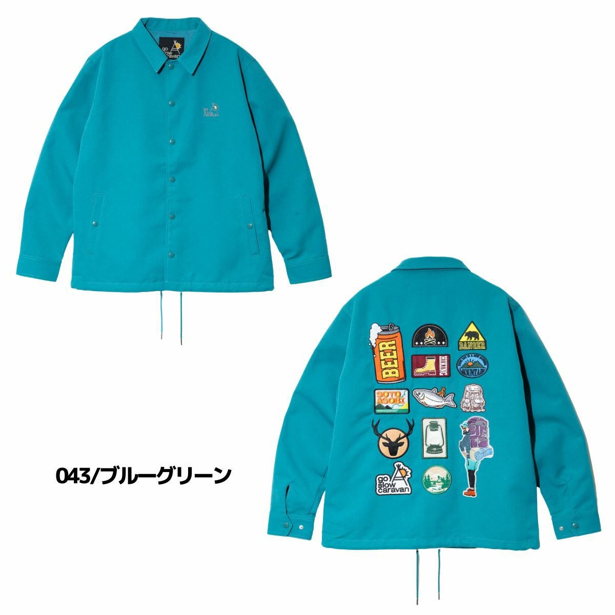 ゴースローキャラバン T/CキャンバスワッペンコーチJKT メンズ go slow