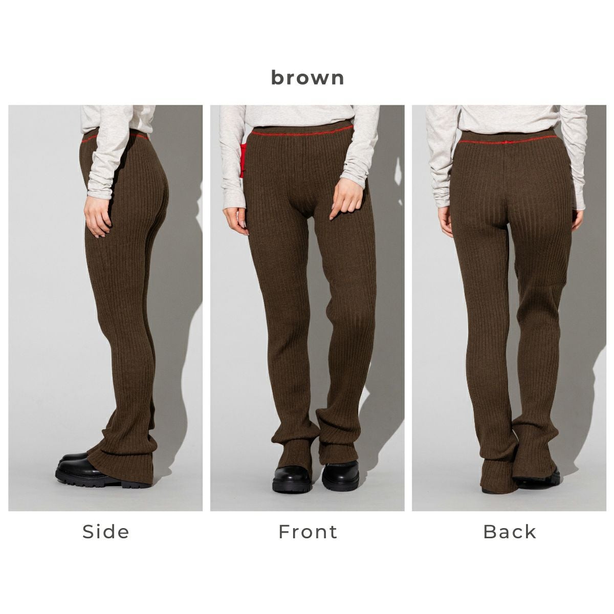 プロヴォーク PROVOKE loose rib knit pants ルーズリブニットパンツ
