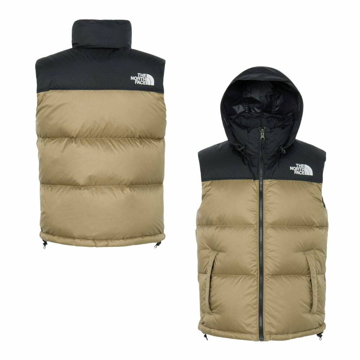 ザノースフェイス　レディース　ダウンベスト　M　ブラック　ベージュ　リミッテッド THE NORTH FACE（ザ ノースフェイス） ノースフェイス レディース