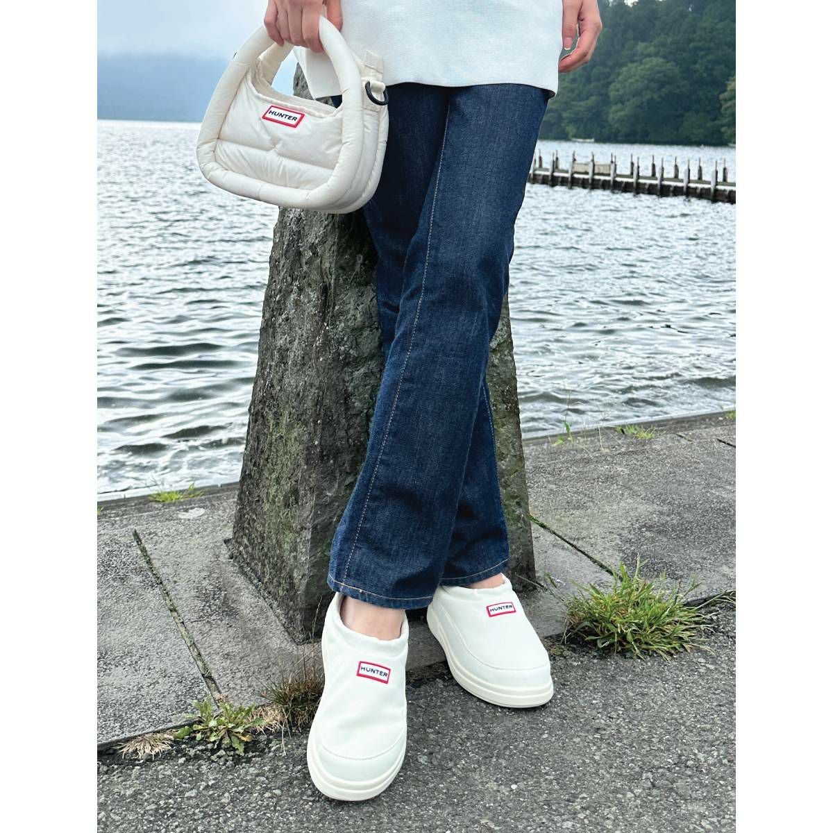 ハンター イン/アウト ビーガン スエード スリッパ HUNTER IN/OUT FAUX