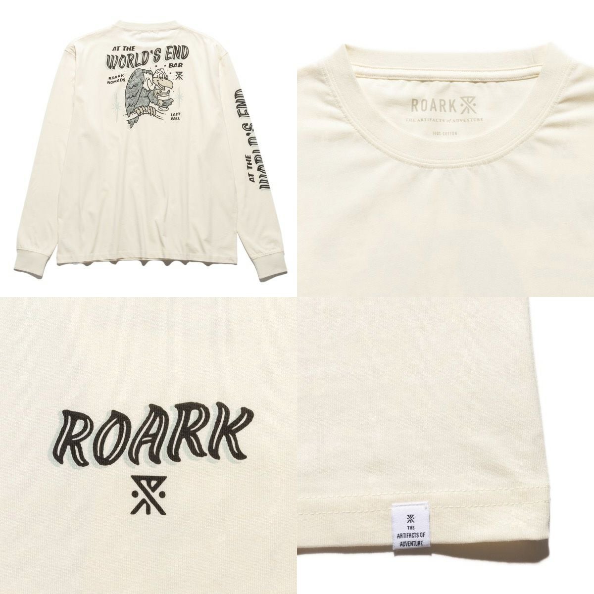 ロアーク ワールズ エンド ロングスリーブ ティー メンズ ROARK WORLDS