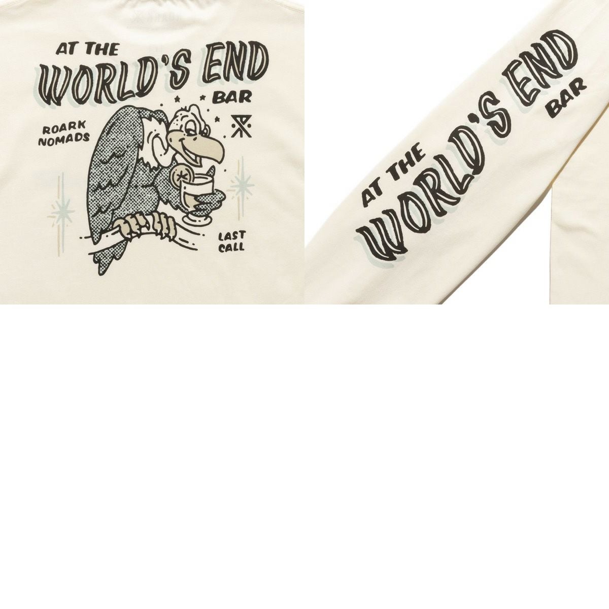 ロアーク ワールズ エンド ロングスリーブ ティー メンズ ROARK WORLDS