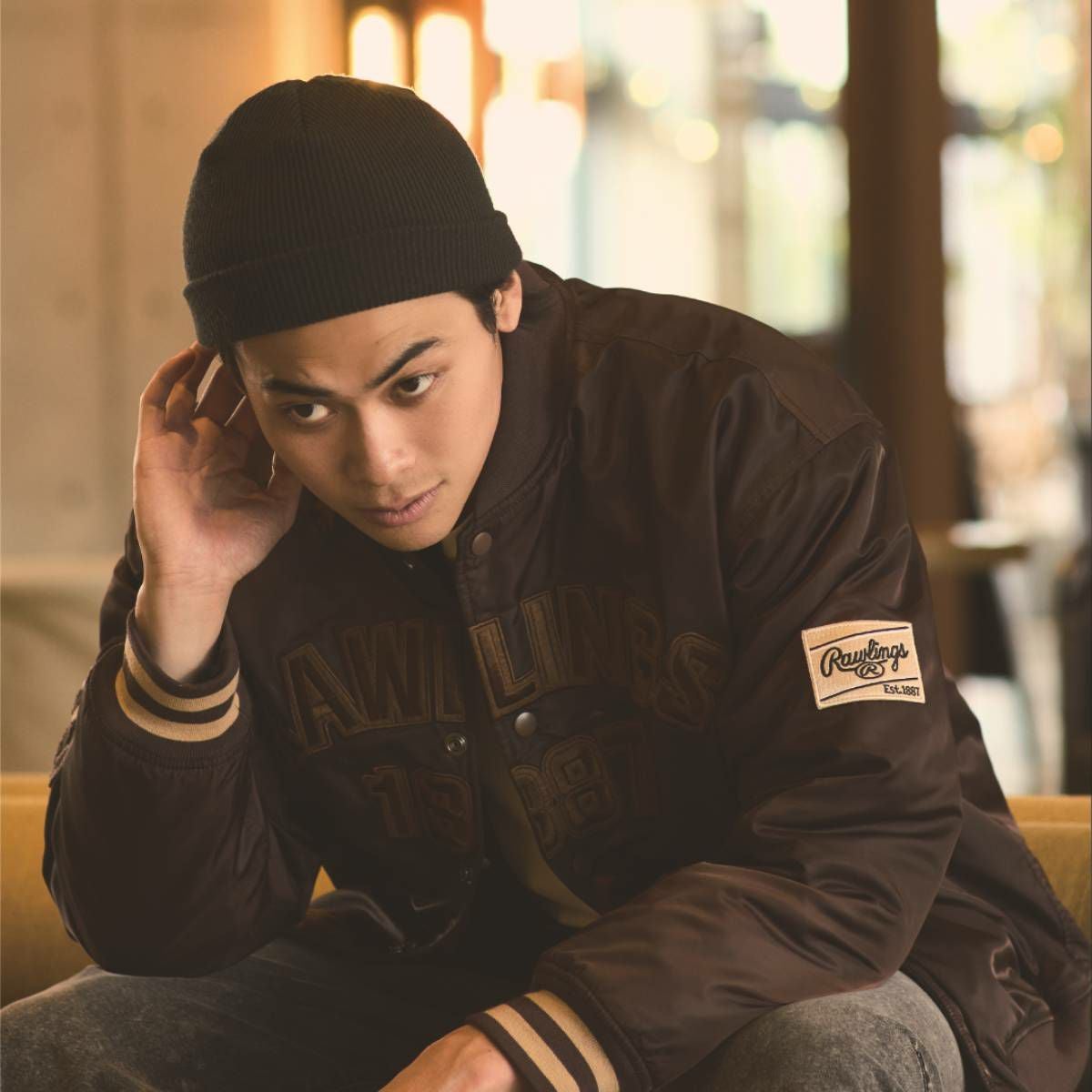 ローリングス Rawlings GROUND RED ツイルパデッド バーシティー