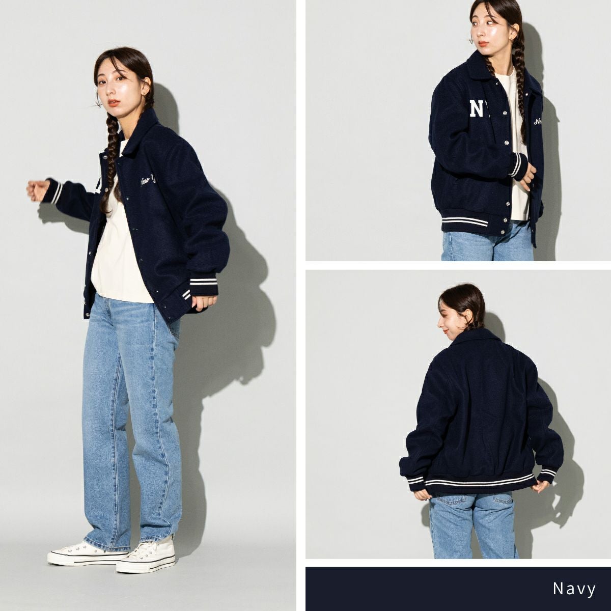 スクーカム バイロンカラー ポリメルトン ジャケット レディース