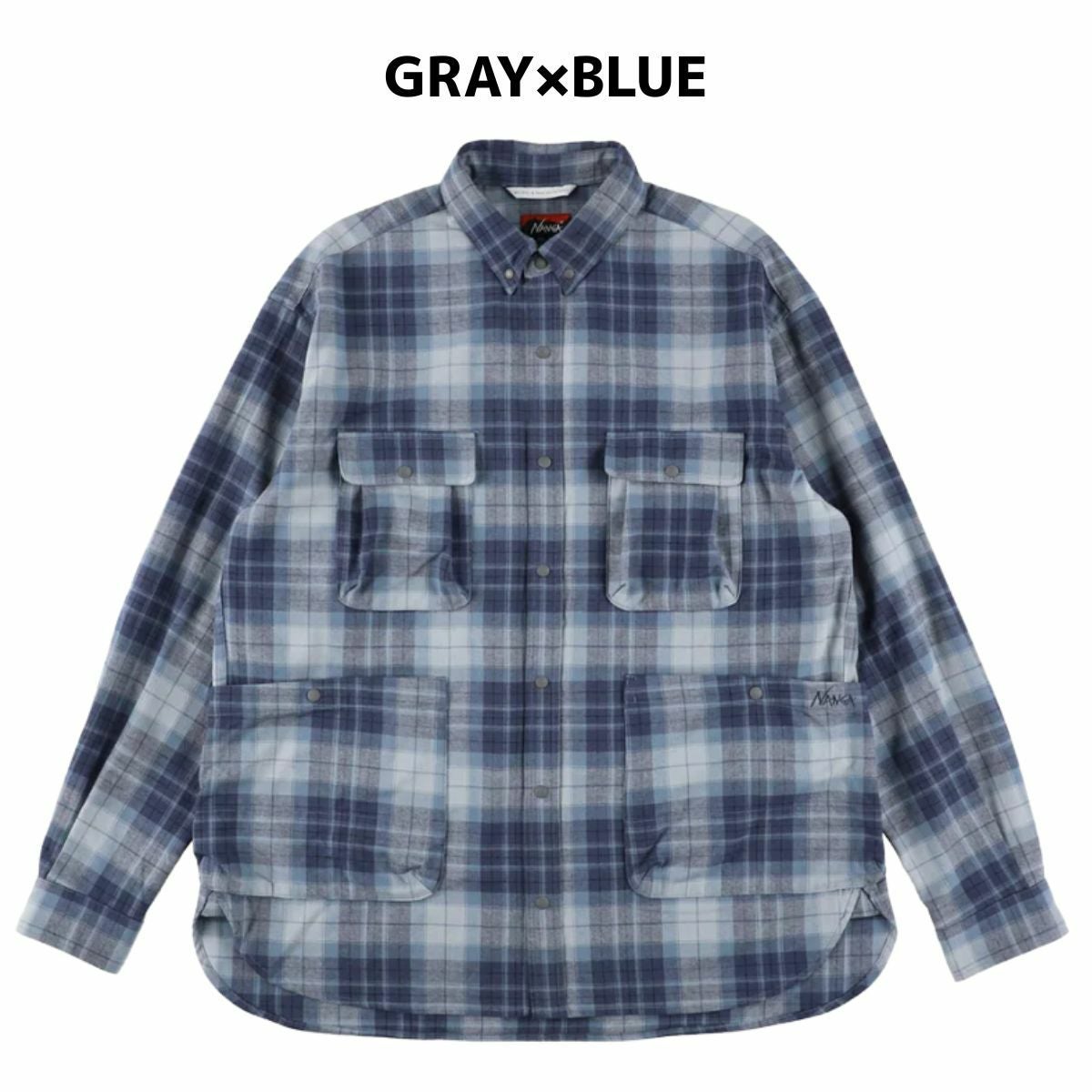 定価14万 23AW準新作・極美品 タータンチェック柄シャツジャケット 50 ナンガ フェード タータンチェック キャンプシャツ NANGA FADE TARTAN