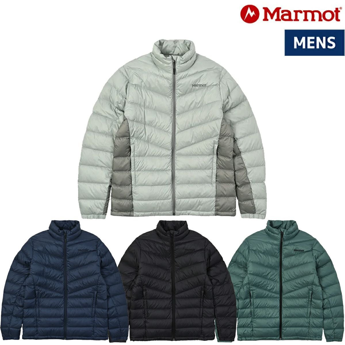 Marmot 750FP シルバー　 ダウンジャケット Lサイズ マーモット（Marmot）（メンズ）ダウン アウター 750フィルパワー