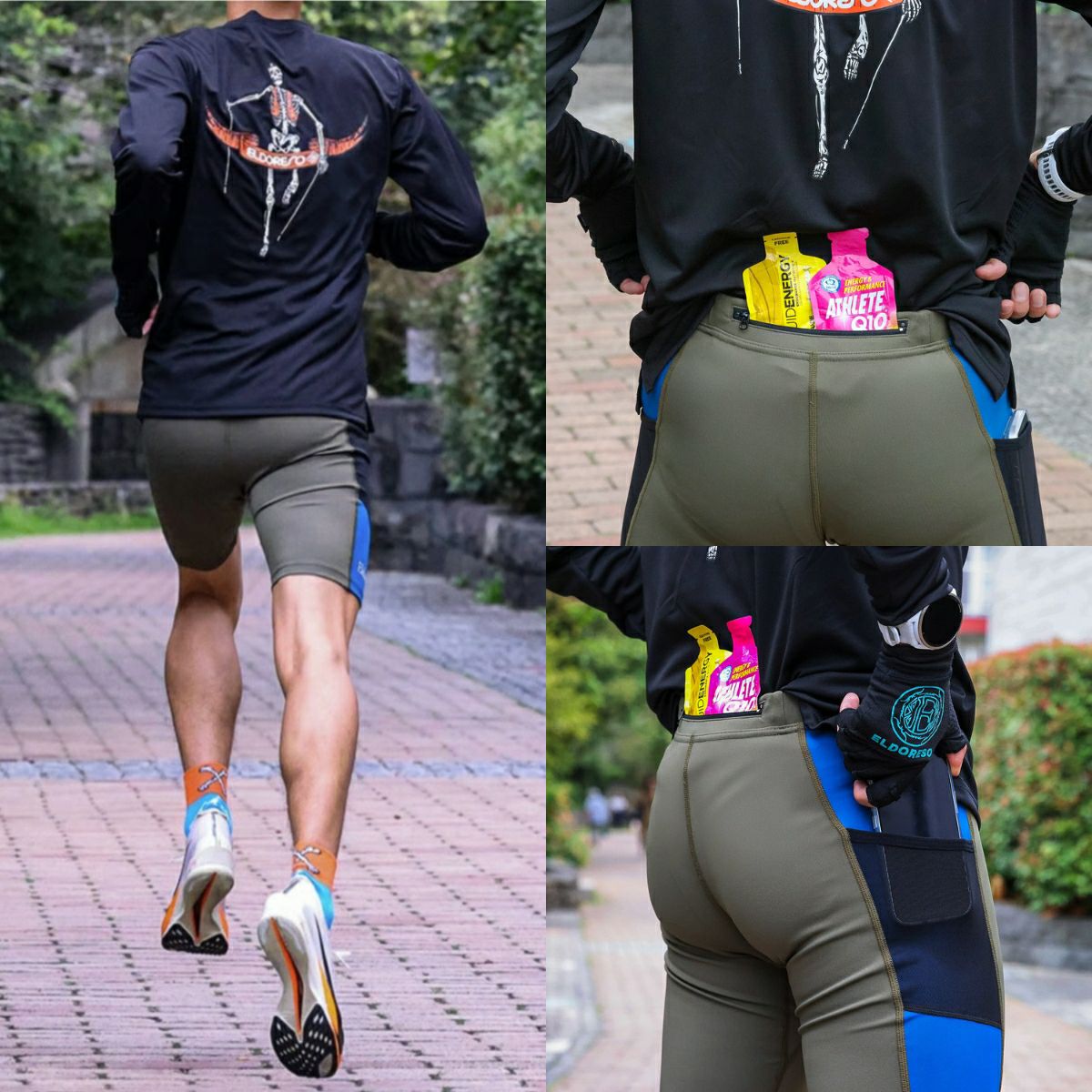 エルドレッソ ネオミドルスパッツ スポーツ ランニング インナー