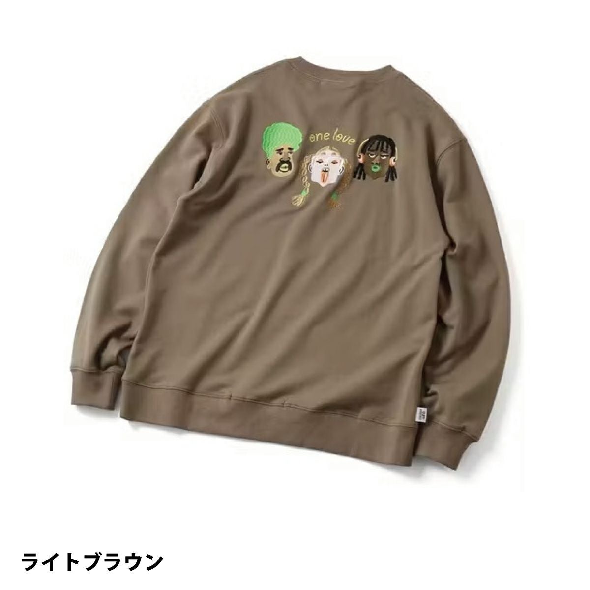 ジムマスター gym master 10.3oz one love 刺繍スウェットシャツ