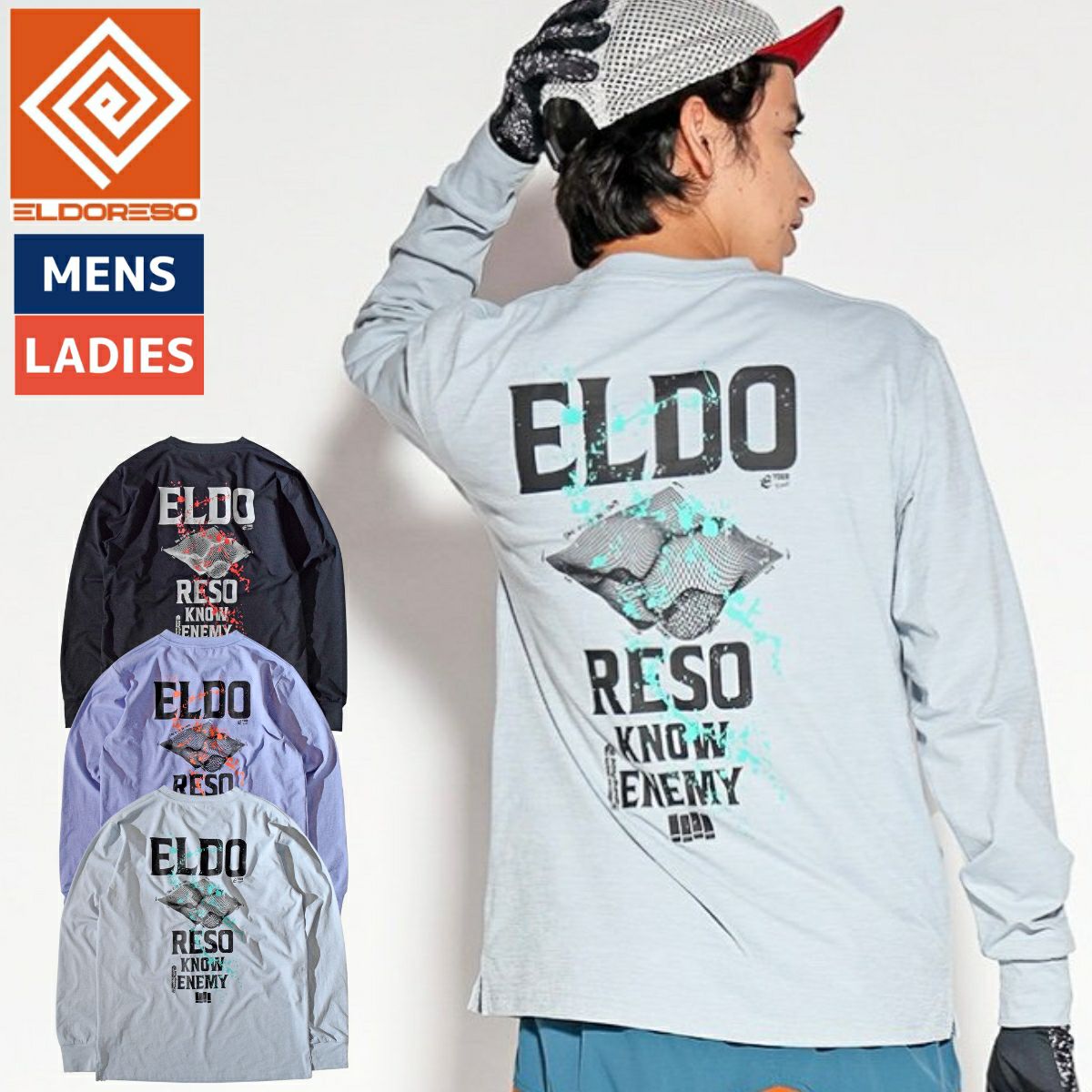 エルドレッソ スプラッシズ ロングティー ELDORESO Splashes Long Tee 