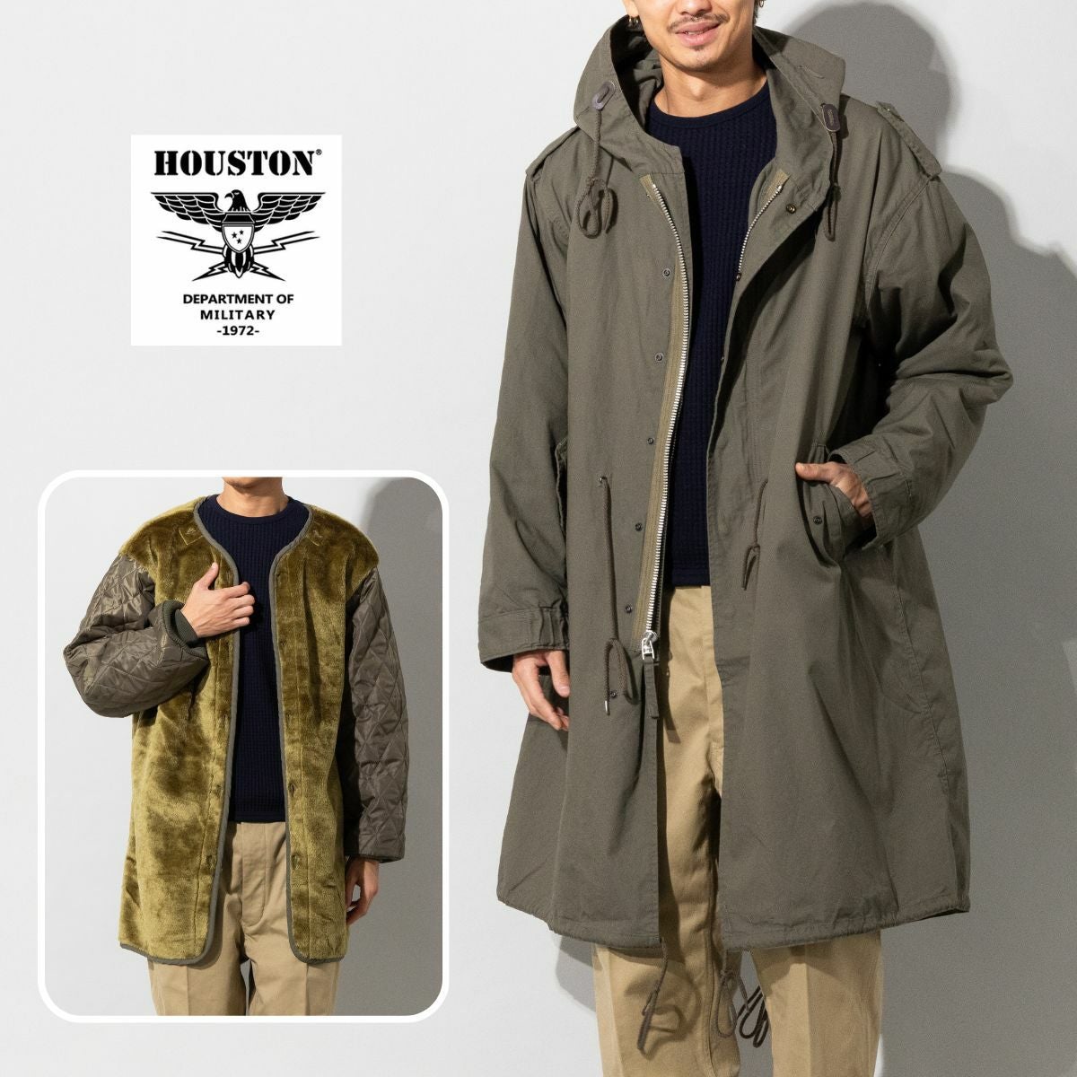 ヒューストン　Houston M51 ヒューストン HOUSTON M-51 PARKA メンズ | スポーツマリオ公式通販サイト
