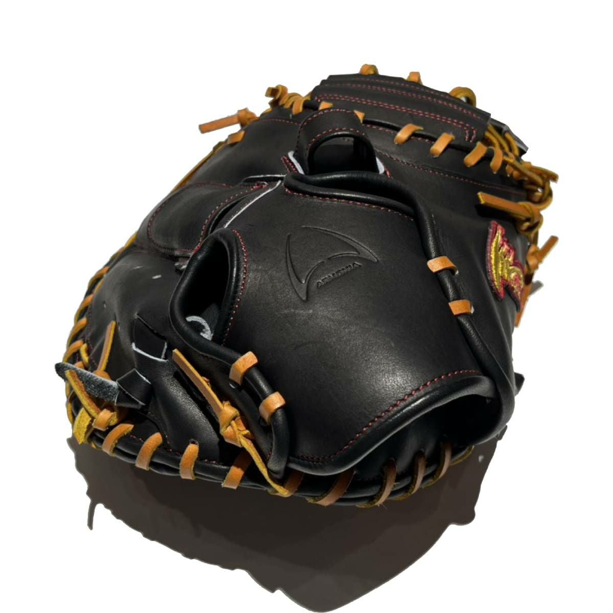 【中古・即戦力】アイピーセレクト　軟式用キャッチャーミット（ブラック） アイピーセレクト ipセレクト アルモニーア ミット 軟式用キャッチャー