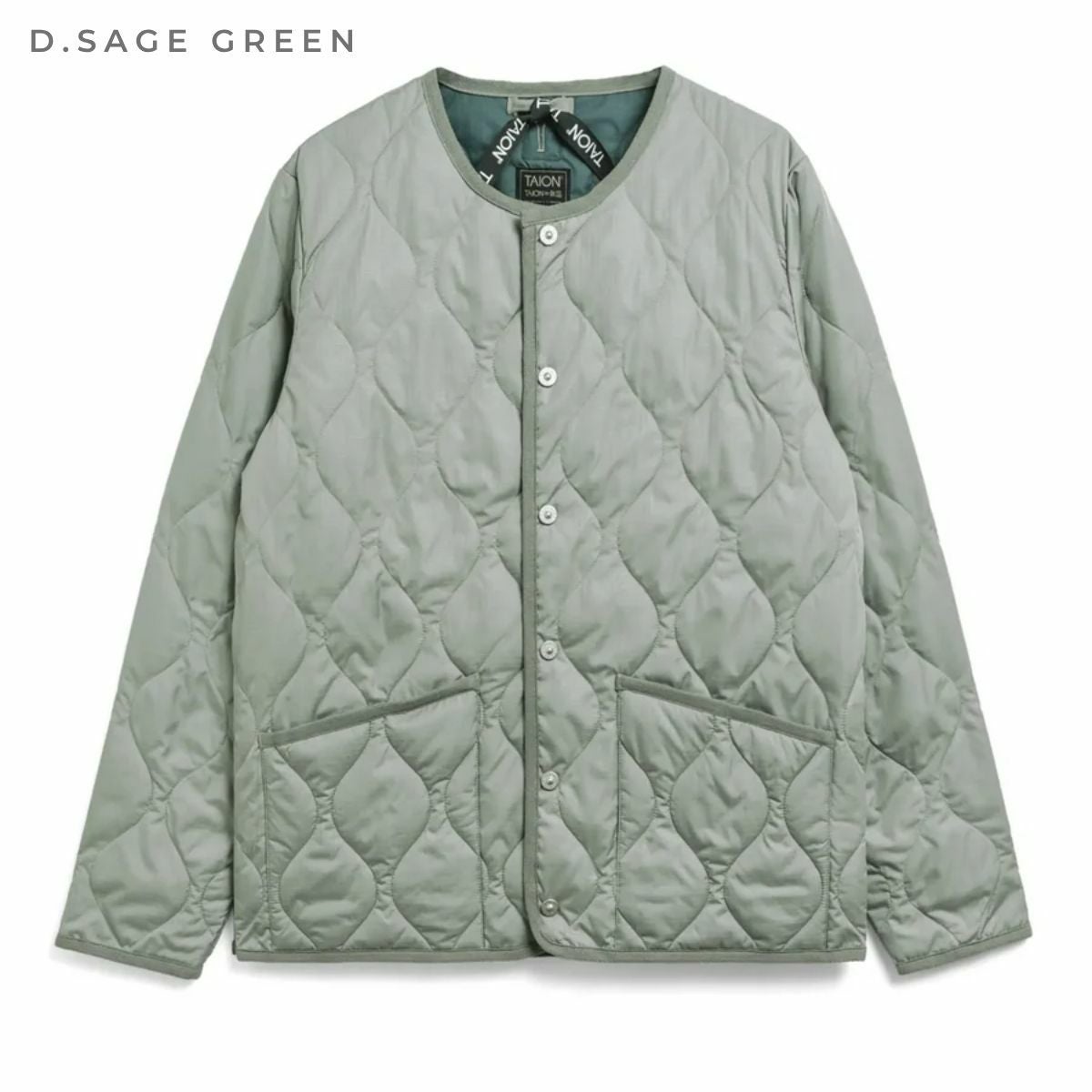 タイオン TAION MILITARY CREW NECK DOWN JKT ミリタリー クルーネック