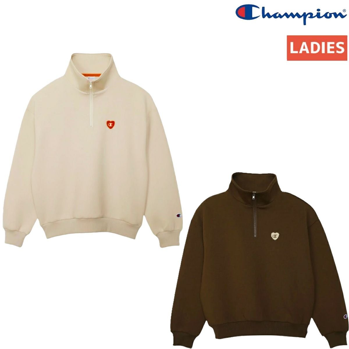 チャンピオン ハーフジップスウェットシャツ Champion half-zip