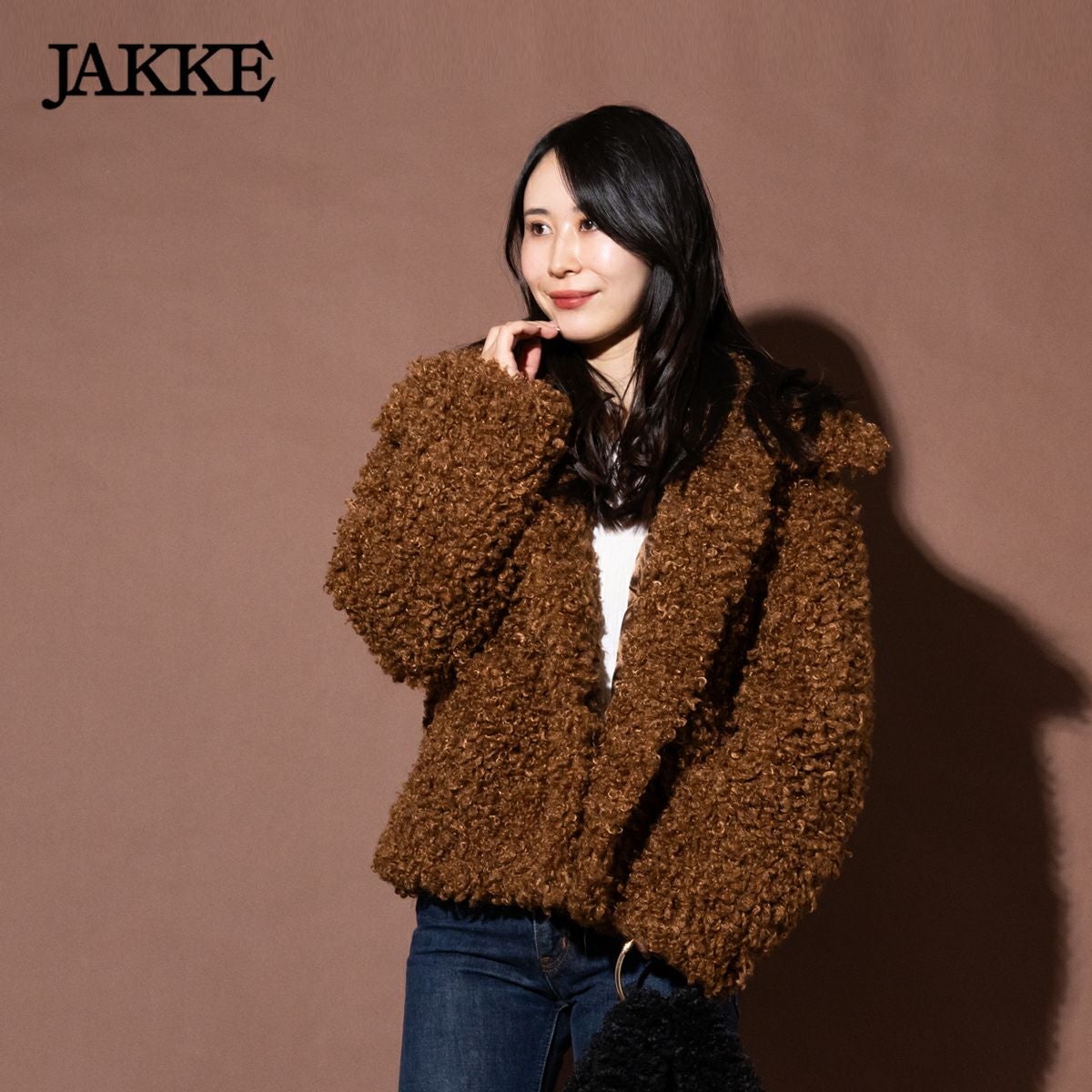 ジャッキー トレーシーコート カーリー ファージャケット フェイク 