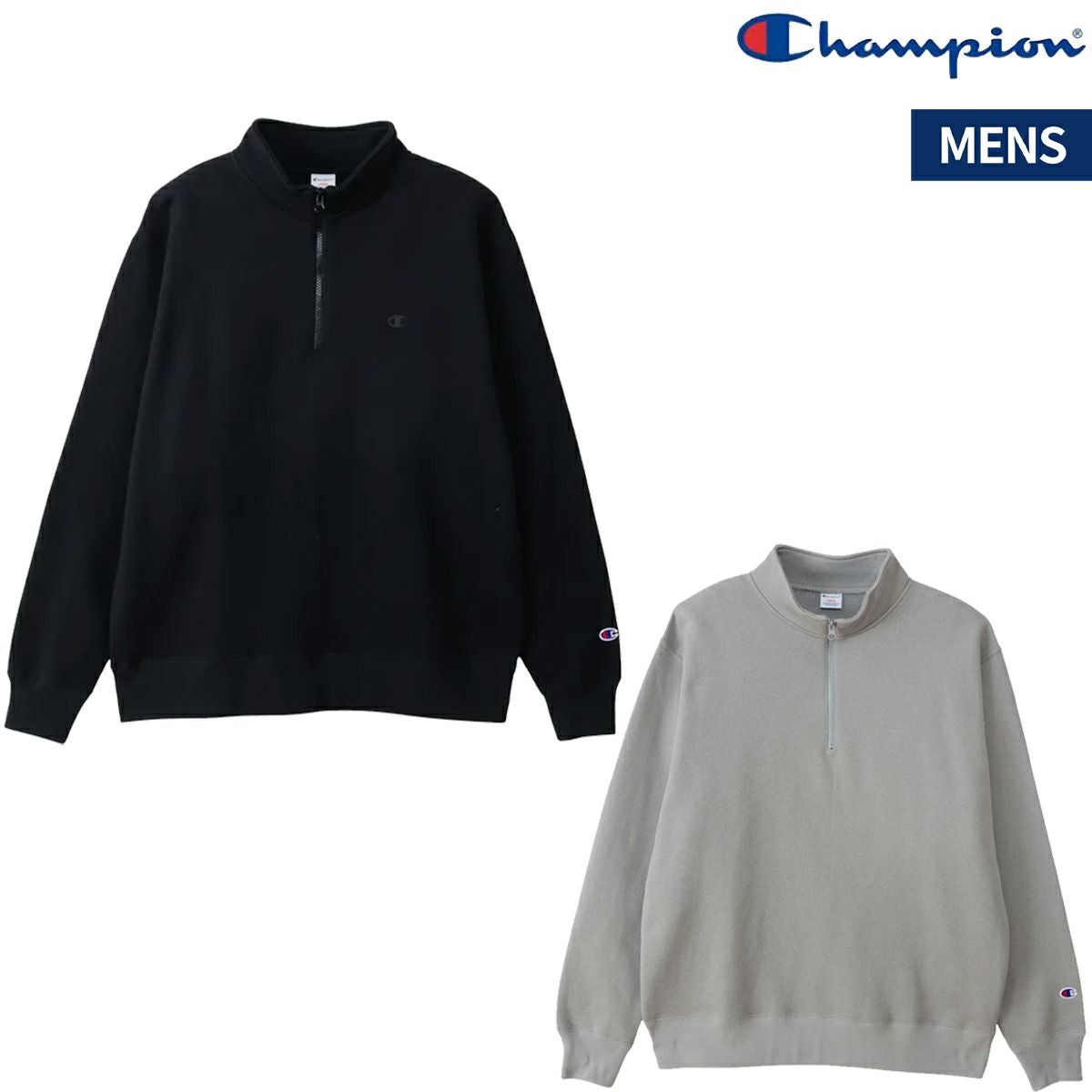 チャンピオン ハーフジップスウェットシャツ Champion half-zip