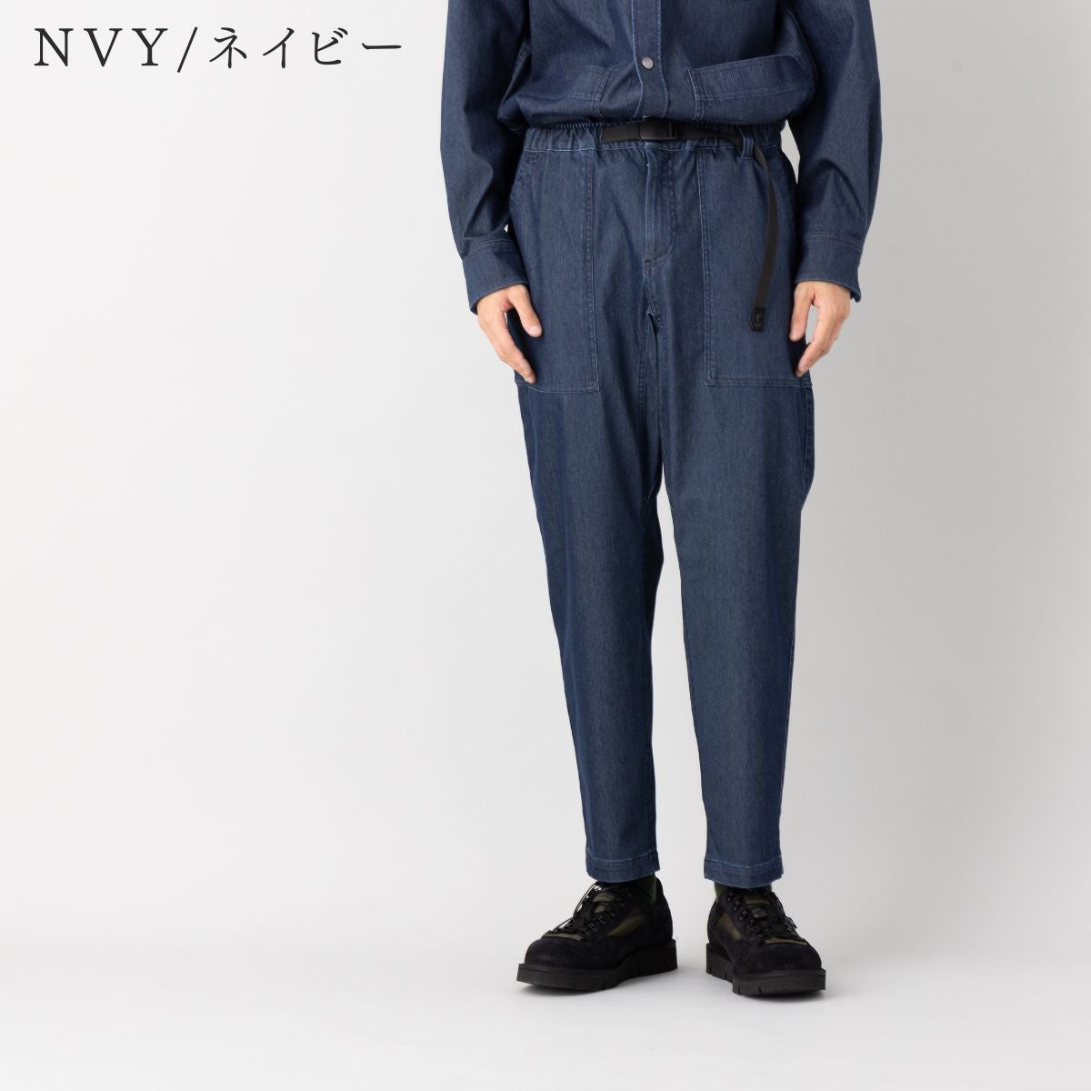 インフィット のびのび！ストレッチデニムテーパードパンツ INFIT