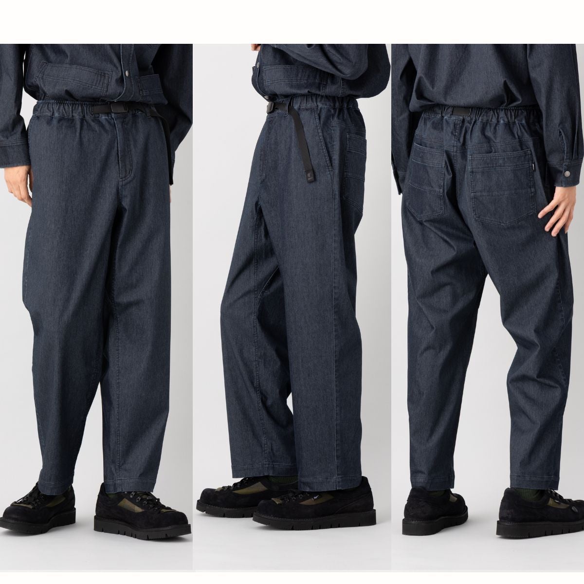 インフィット のびのび！ストレッチデニムワイドパンツ メンズ INFIT