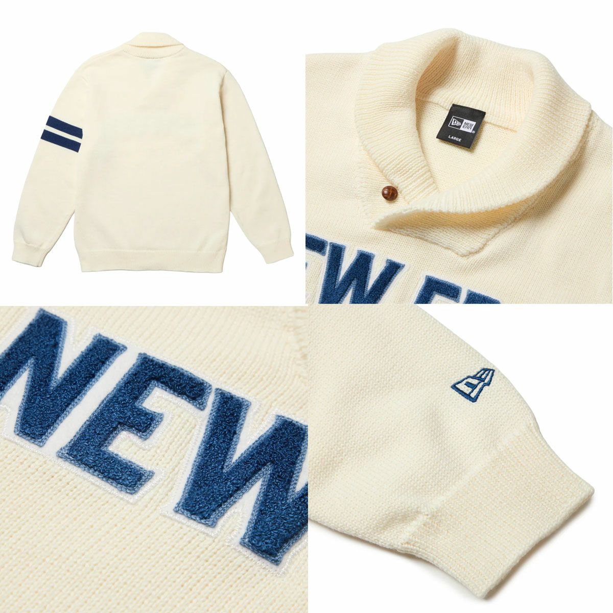 ニューエラ ショールカラーニット ユニセックス NEW ERA SHAWL COLLAR