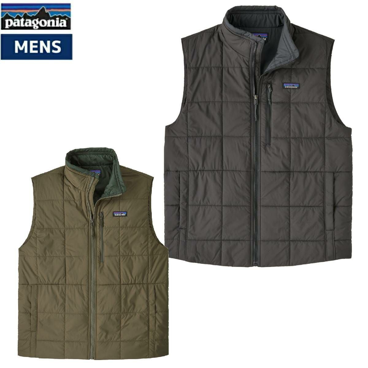 パタゴニア PATAGONIA REVERSIBLE COTTON DOWN VEST リバーシブル