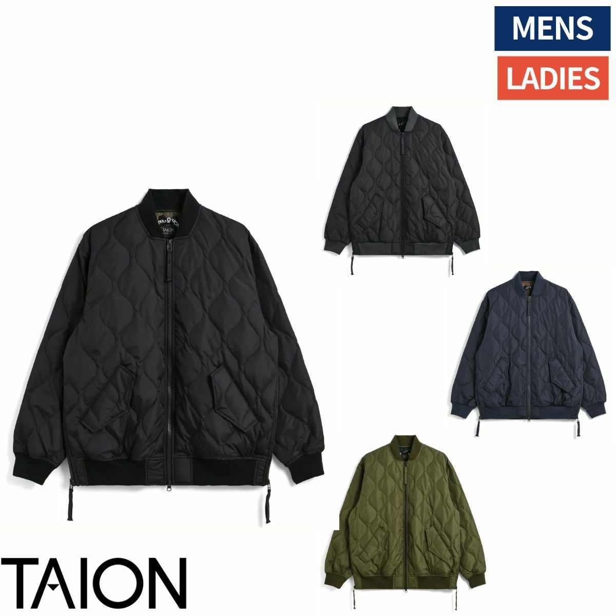 タイオン ミリタリー MA-1 ダウンジャケット メンズ レディース ユニ