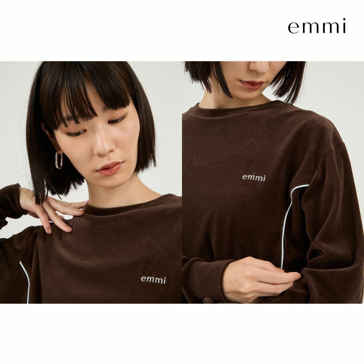 エミ パイピングデザインベロアトップス emmi | スポーツマリオ公式