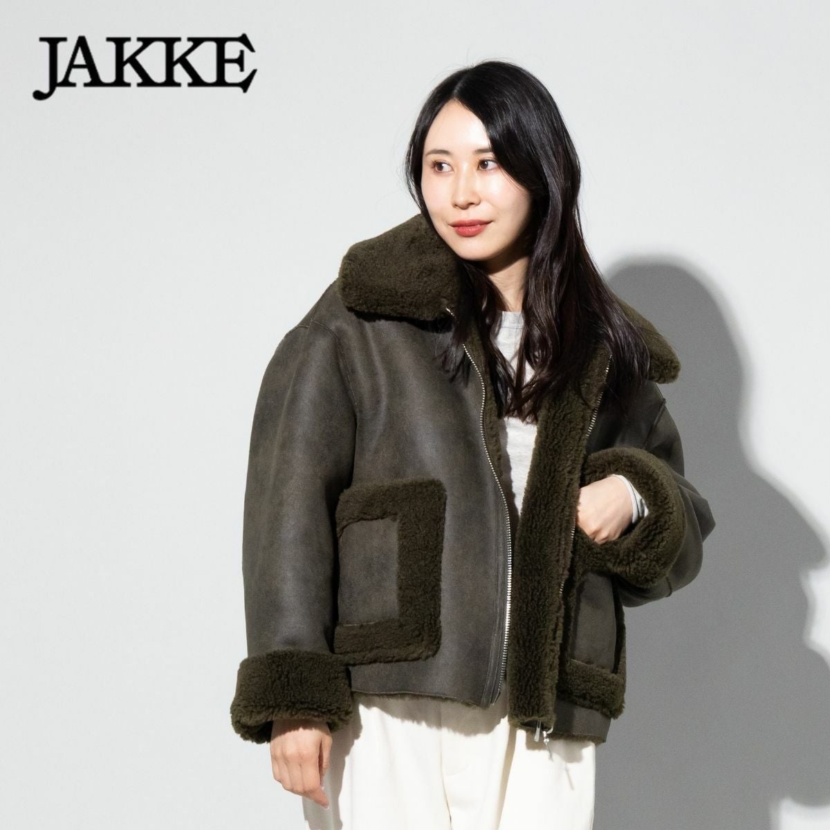 ジャッキー ヴェラジャケット リバーシブル フェイクレザー フェイク 