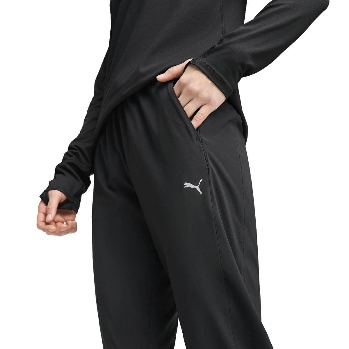 プーマ(PUMA)(レディース)保温 ストレッチ パデッド テーパード パンツ PUMA（プーマ） レディース ロングパンツ ウーブン テーパード