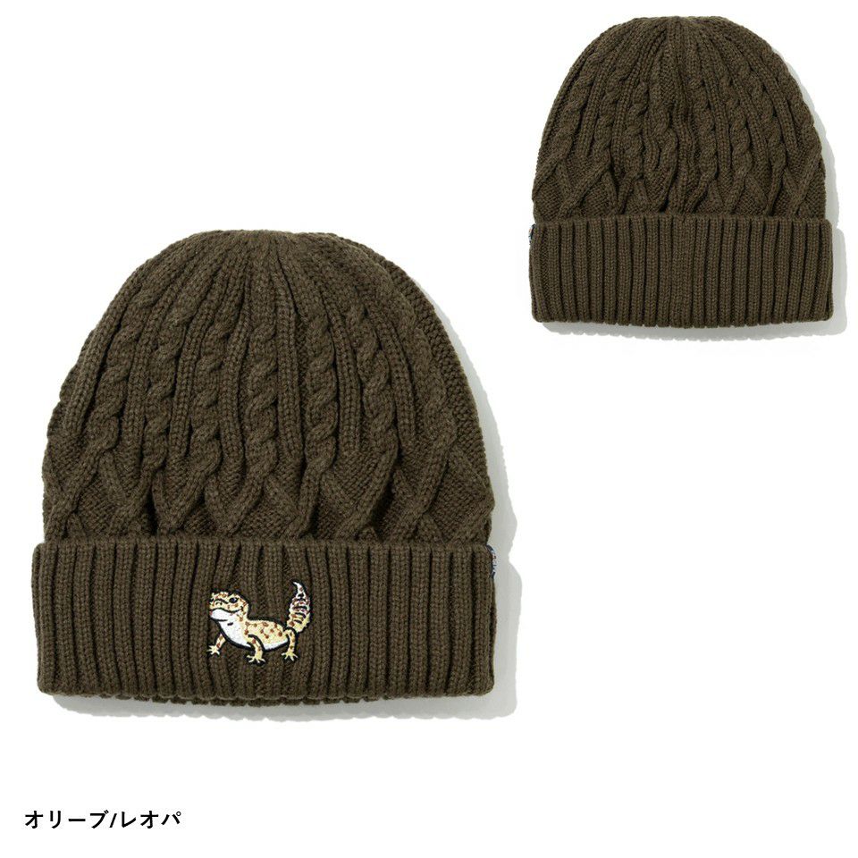 ゴースローキャラバン ケーブル刺繍ニットキャップ アウトドア タウン