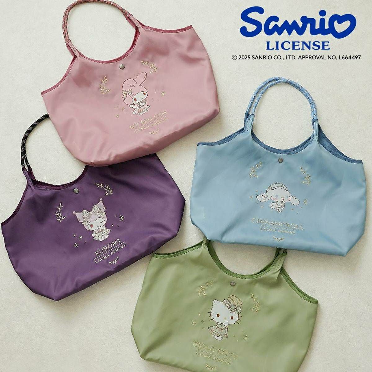 ローラアシュレイ サンリオキャラクターズ コラボ トートバッグ エコ