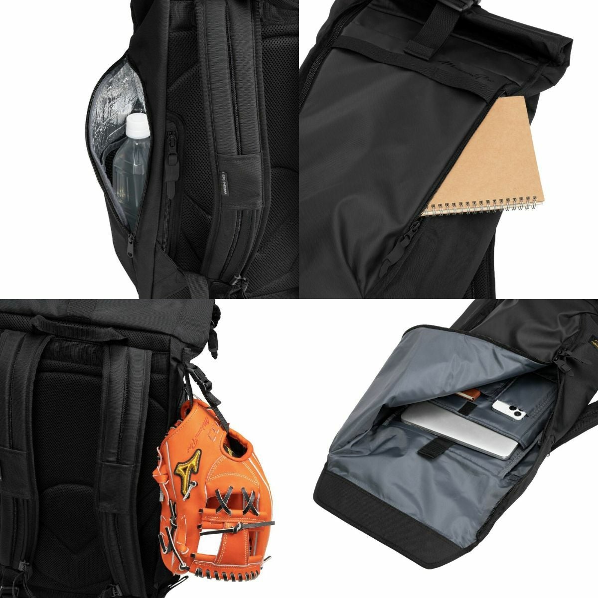 ミズノプロ バックパック 27L ミズノ ミズノプロ バックパックロールトップ(25L) 2026年春夏 MIZUNO