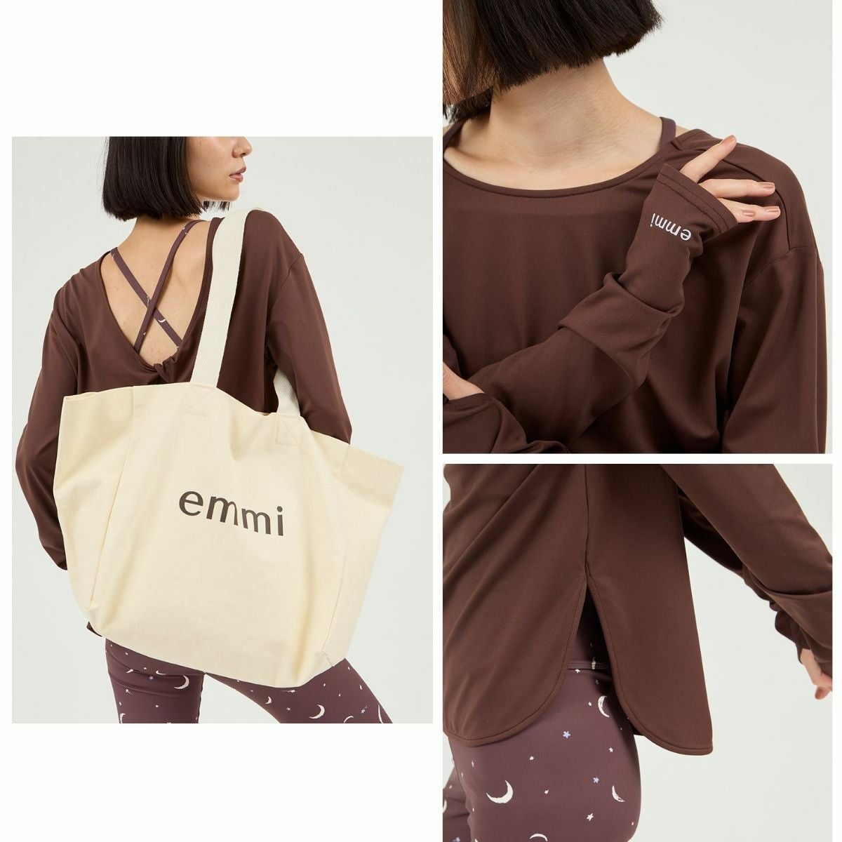 定価17630円 人気完売 emmi ハート柄 クブラトップ&レギンス セット ハートパターンブラトップ/UVカット/接触冷感(ブラトップ)｜トップス