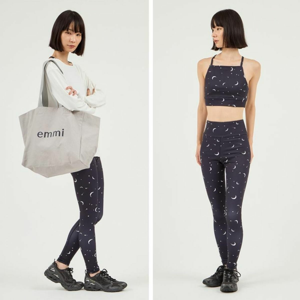 エミ ONLINE限定 Happy Active set ブラトップ・レギンス・ロング袖T