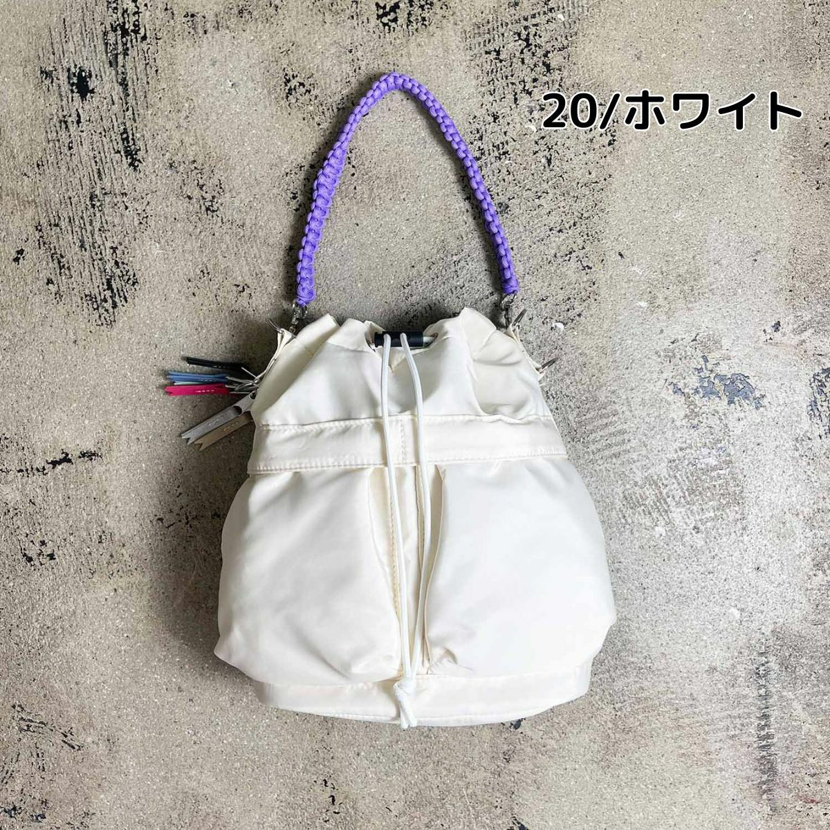 user_c7d7d101様ꔛ‬ෆ横長巾着トートバッグ2点ꯁꯧ チーク 巾着バッグ cheek kinchaku code 2 way tote | スポーツマリオ