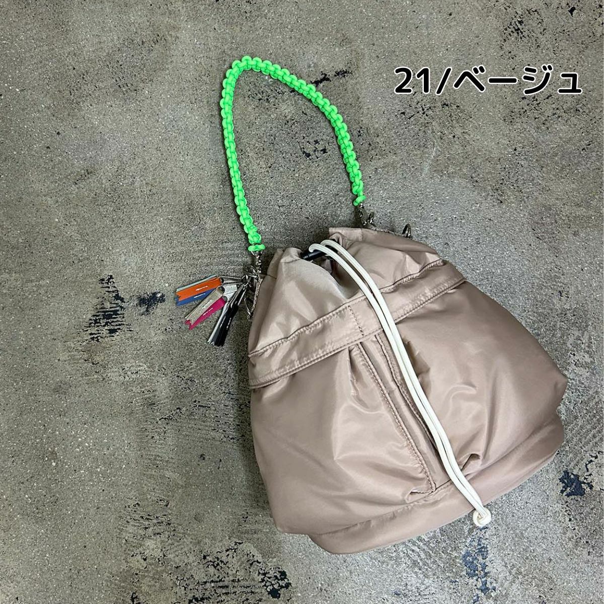 チーク 巾着バッグ cheek kinchaku code 2 way tote | スポーツマリオ