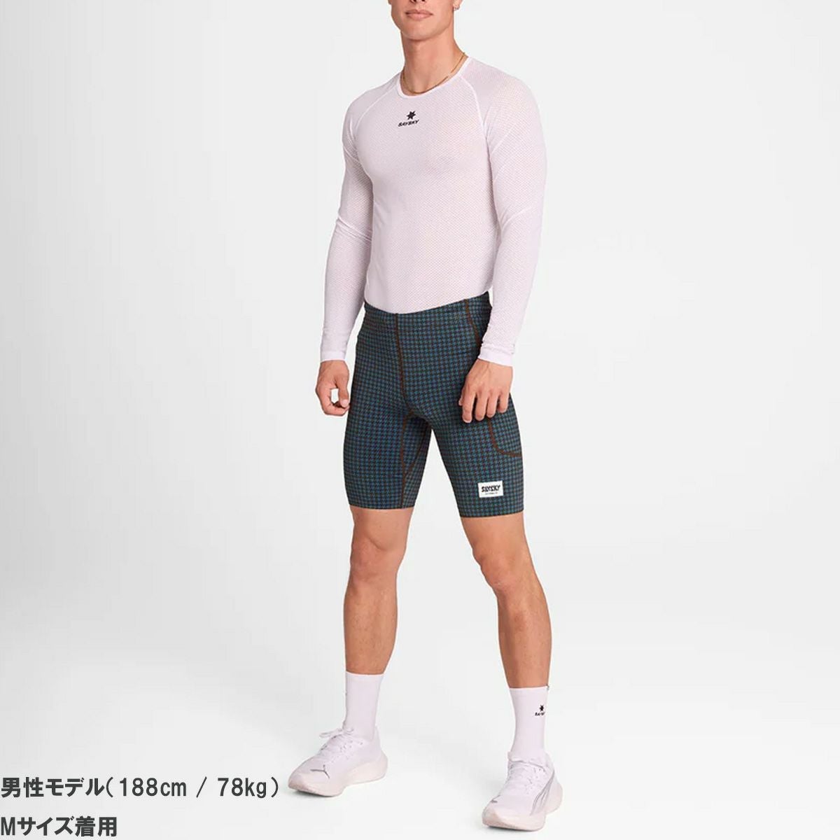 セイスカイ ランニングタイツ メンズ SAYSKY Houndstooth Combat+