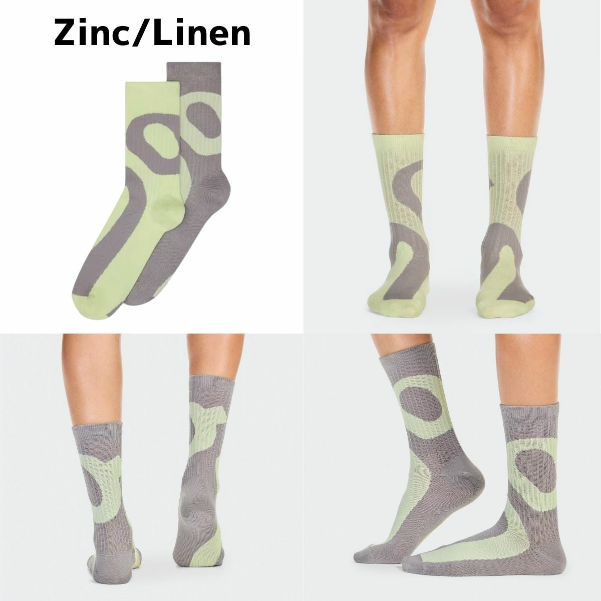 オン リキッド ロゴソックス ハイ 2足組 On Liquid Logo Sock High 2P