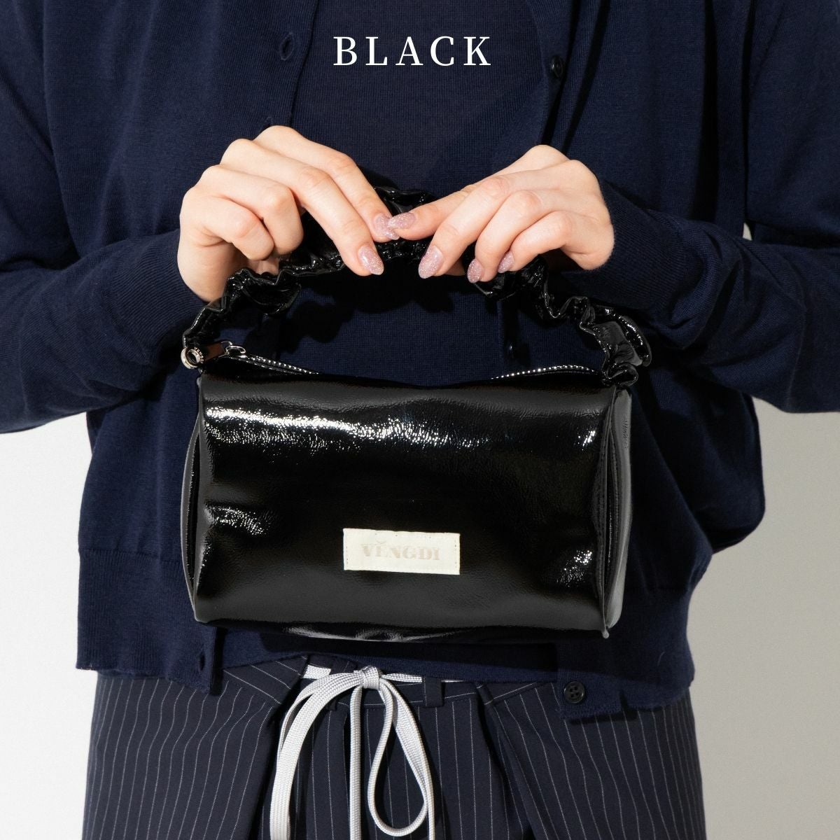 ベンディ ルークエナメルバッグ レディースVENGDI RUKE ENAMEL BAG