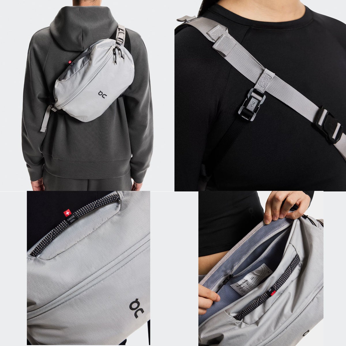 On Sling Pack 9L オン スリングバッグ 3点留め Sling Pack 9L | Grey & Black | On United States