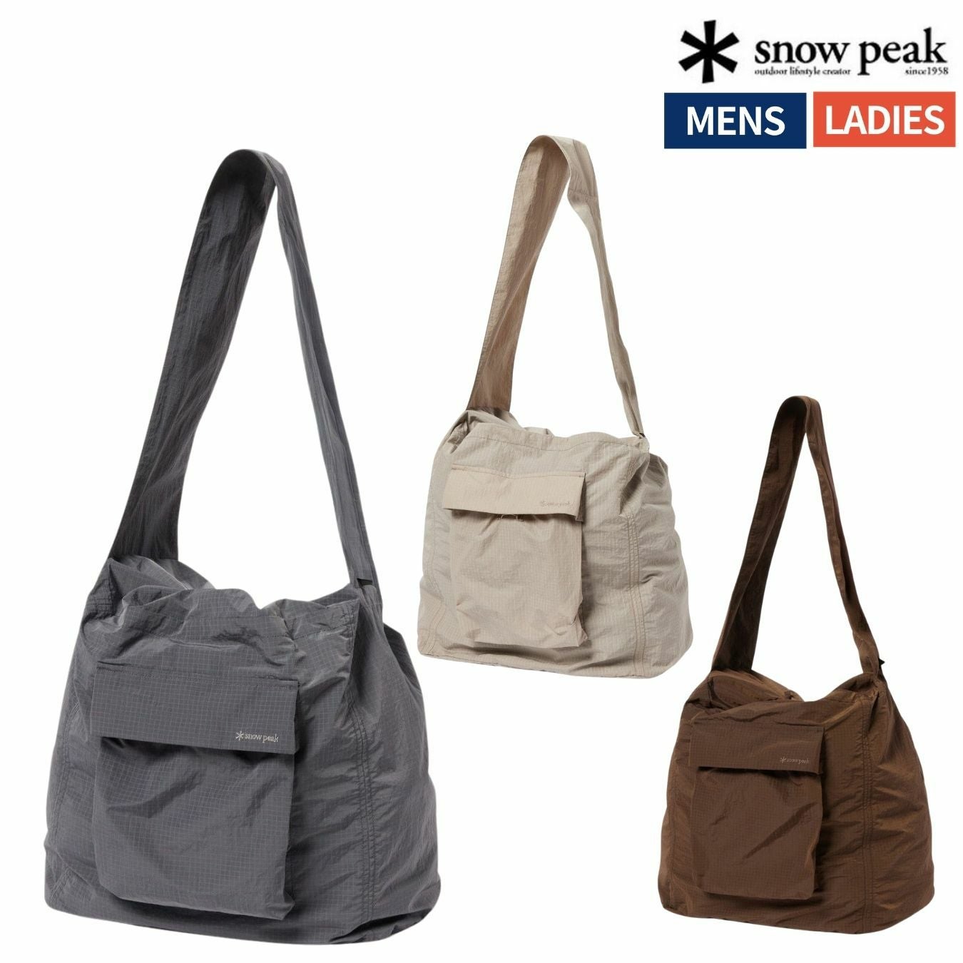 スノーピーク リップストップ ラップ クロスバッグ snowpeak Ripstop