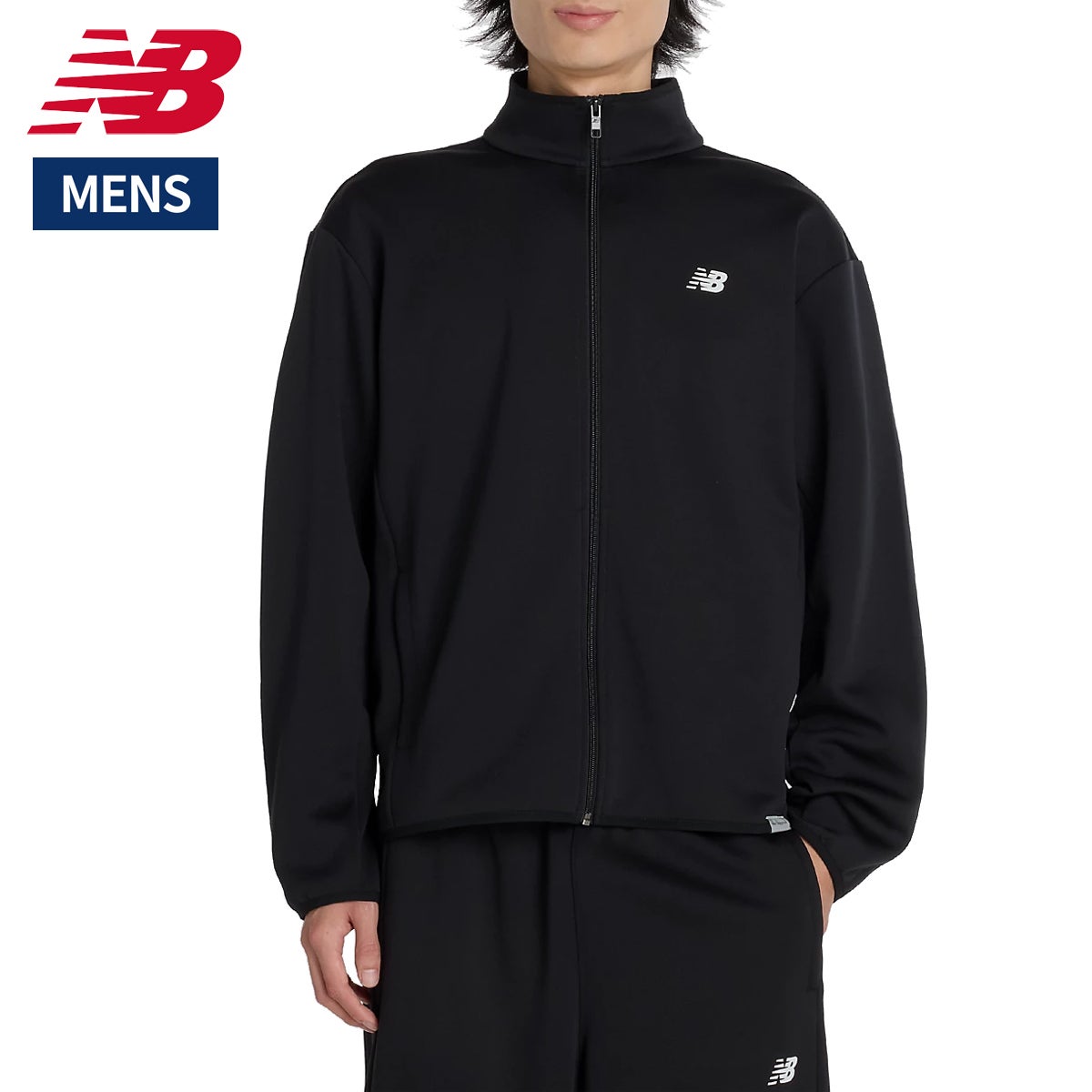 New Balance ブラックニットジャケット ニューバランス ニットトラックジャケット メンズ NEW BALANCE Knit